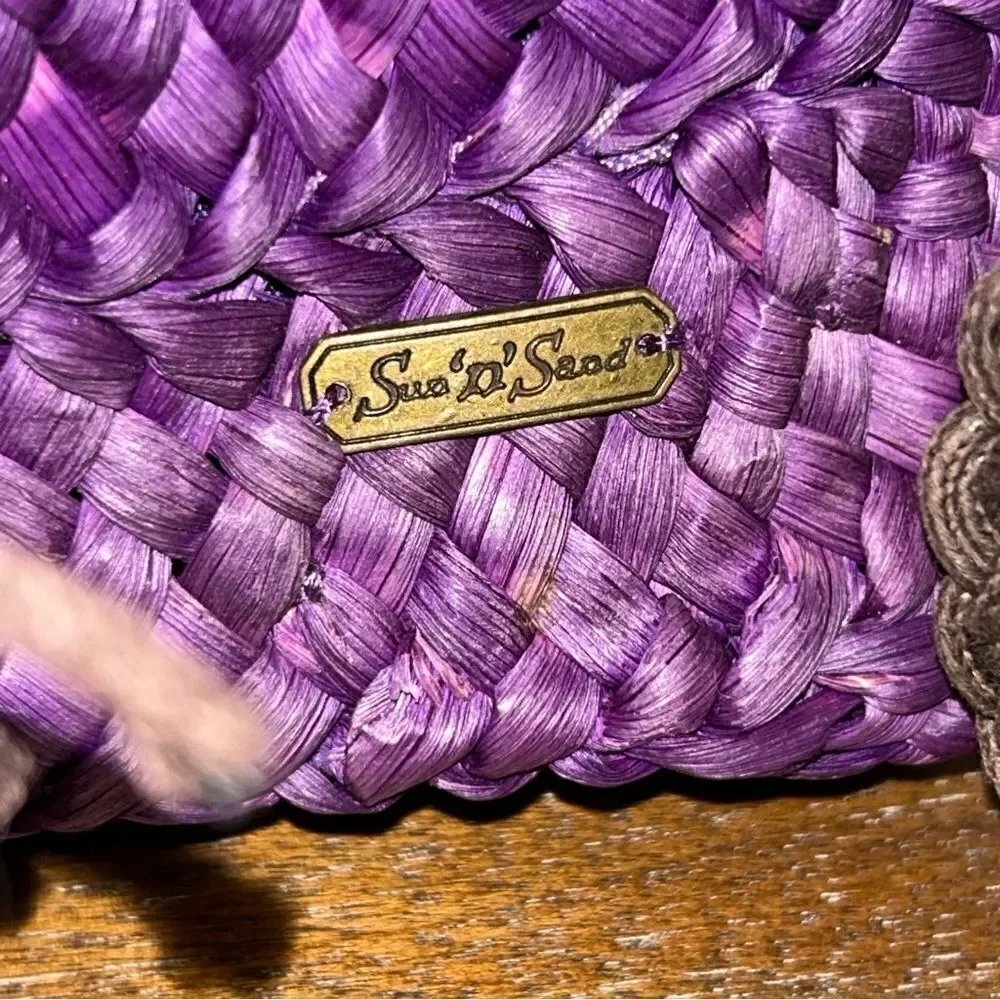 New, Sun ‘N Sand Straw Shoulder Crossbody Purse Bag - Picture 2 of 11